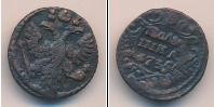 Монета 1730 – 1740 Анна Иоанновна 1 полушка Медь 1735