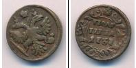 Монета 1730 – 1740 Анна Иоанновна 1 полушка Медь 1737