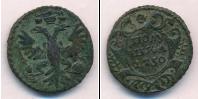 Монета 1730 – 1740 Анна Иоанновна 1 полушка Медь 1730