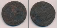Монета 1762 – 1796 Екатерина II 5 копеек Медь 1781