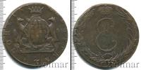Монета 1762 – 1796 Екатерина II 10 копеек Медь 1769