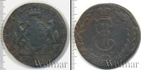 Монета 1762 – 1796 Екатерина II 10 копеек Медь 1773