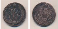 Монета 1762 – 1796 Екатерина II 5 копеек Медь 1782