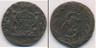 Монета 1762 – 1796 Екатерина II 1 деньга Медь 1773