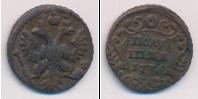 Монета 1730 – 1740 Анна Иоанновна 1 полушка Медь 1736