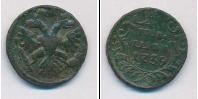 Монета 1730 – 1740 Анна Иоанновна 1 полушка Медь 1739