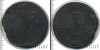 Монета 1762 – 1796 Екатерина II 10 копеек Медь 1773