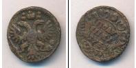 Монета 1730 – 1740 Анна Иоанновна 1 полушка Медь 1735