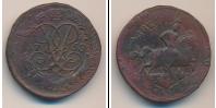 Монета 1741 – 1761 Елизавета Петровна 2 копейки Медь 1758