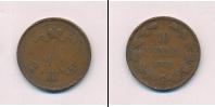 Монета 1881 – 1894 Александр III 10 пенни Медь 1889