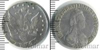 Монета 1762 – 1796 Екатерина II 15 копеек Серебро 1784