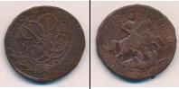 Монета 1741 – 1761 Елизавета Петровна 2 копейки Медь 1758