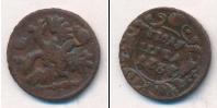Монета 1730 – 1740 Анна Иоанновна 1 полушка Медь 1737