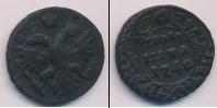 Монета 1730 – 1740 Анна Иоанновна 1 полушка Медь 1740