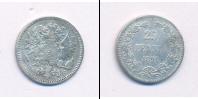 Монета 1881 – 1894 Александр III 25 пенни Серебро 1891