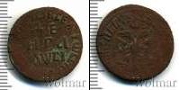 Монета 1689 – 1725 Петр I 1 деньга Медь 1712