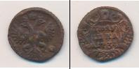 Монета 1730 – 1740 Анна Иоанновна 1 полушка Медь 1734