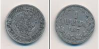Монета 1855 – 1881 Александр II 1 марка Серебро 1867