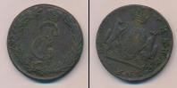 Монета 1762 – 1796 Екатерина II 10 копеек Медь 1775
