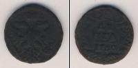 Монета 1730 – 1740 Анна Иоанновна 1 деньга Медь 1740