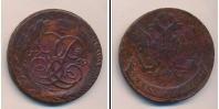 Монета 1741 – 1761 Елизавета Петровна 5 копеек Медь 1759