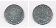 Монета 1855 – 1881 Александр II 1 марка Серебро 1867