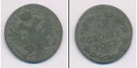 Монета 1825 – 1855 Николай I 5 грошей Серебро 1827