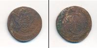Монета 1762 – 1796 Екатерина II 5 копеек Медь 1778