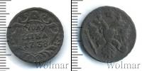 Монета 1730 – 1740 Анна Иоанновна 1 полушка Медь 1738