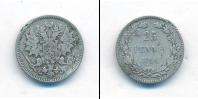 Монета 1881 – 1894 Александр III 25 пенни Серебро 1894