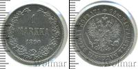 Монета 1881 – 1894 Александр III 1 марка Серебро 1890