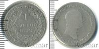 Монета 1825 – 1855 Николай I 1 злотый Серебро 1832