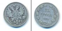 Монета 1881 – 1894 Александр III 25 пенни Серебро 1889