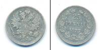 Монета 1855 – 1881 Александр II 25 пенни Серебро 1873