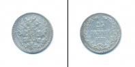 Монета 1881 – 1894 Александр III 25 пенни Серебро 1889