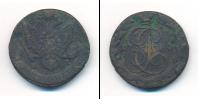 Монета 1762 – 1796 Екатерина II 5 копеек Медь 1784