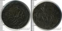 Монета 1741 – 1761 Елизавета Петровна 1 деньга Медь 1757