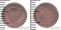 Монета 1894 – 1917 Николай II 1 копейка Медь 1916