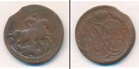 Монета 1741 – 1761 Елизавета Петровна 2 копейки Медь 1757