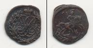 Монета 1741 – 1761 Елизавета Петровна 1 полушка Медь 1759