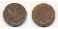 Монета 1741 – 1761 Елизавета Петровна 5 копеек Медь 1759