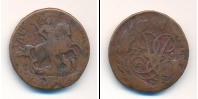 Монета 1741 – 1761 Елизавета Петровна 2 копейки Медь 1758