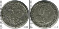 Монета 1689 – 1725 Петр I 1 полтина Серебро 1721
