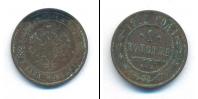 Монета 1894 – 1917 Николай II 1 копейка Медь 1912