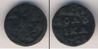 Монета 1689 – 1725 Петр I 1 полушка Медь 1721
