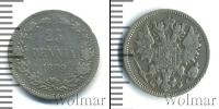 Монета 1881 – 1894 Александр III 25 пенни Серебро 1889