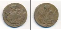 Монета 1741 – 1761 Елизавета Петровна 1 копейка Медь 1756