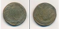 Монета 1762 – 1796 Екатерина II 5 копеек Медь 1784