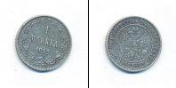 Монета 1881 – 1894 Александр III 1 марка Серебро 1892