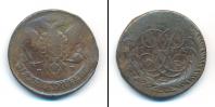 Монета 1741 – 1761 Елизавета Петровна 5 копеек Медь 1759